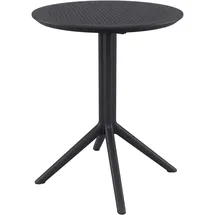 CLP Gartentisch Ø 60 x 74 cm Schwarz
