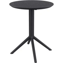 CLP Gartentisch Ø 60 x 74 cm Schwarz