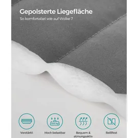 Songmics Hängematte mit Gestell, Hängemattengestell aus Metall, bis 200 kg belastbar,