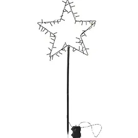 Star Trading LED-Lichtstern Spiky Metall 39x93 cm inkl. Leuchtmittel schwarz