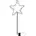 Star Trading LED-Lichtstern Spiky Metall 39x93 cm inkl Leuchtmittel schwarz