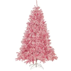 Künstlicher Weihnachtsbaum FARNHAM 210 cm Rosa