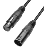 Adam Hall Cables Adam Hall 3 STAR DGH 2000 - DMX Kabel, 5-Pol XLR male auf 5-Pol XLR female, schwarz, 20 m