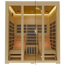 Artsauna Billund Infrarotkabine mit Dual Heizsystem und Hemlockholz