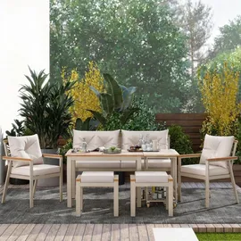 Okwish Garten-Lounge-Sofa-Set Loungesofa beige