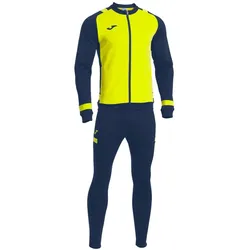 JOMA Lider Trainingsanzug Kinder 063 - fluorgelb/marineblau 164