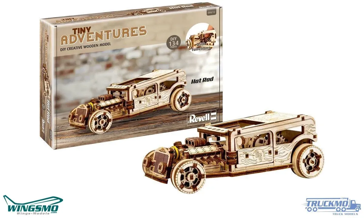 Revell Tiny Adventures - Hot Rod Holzfunktionsmodelle 00612