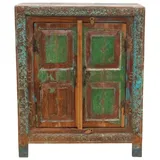 Oriental Galerie Mehrzweckschrank Indischer Schrank Antik 90cm Massivholz, Echtholz Wohnzimmerschrank, Schlafzimmer
