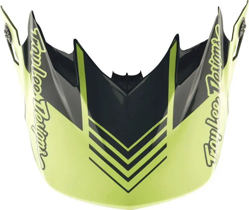 Troy Lee Designs Gp Pro Segment Motocrosshelmschirm Neon Gelb/Schwarz