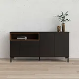 INOSIGN Roommers 176 x 90 cm Schwarz / Walnuss