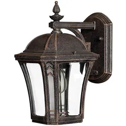 Wabash Kleine Wandlaterne mit 1 Licht - Mokka