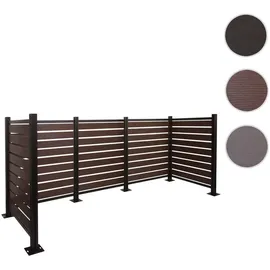 MCW Mülltonnen-Zaun MCW-K57 130 x 300 x 110 cm braun