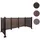 MCW Mülltonnen-Zaun MCW-K57 130 x 300 x 110 cm braun