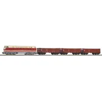 PIKO Start-Set mit Bettung BR 119 + 3 Hochbordwagen der DR 57138 H0