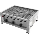 ChattenGlut Gasbräter 3-flammig 650 x 530 x 270 cm Edelstahl inkl. Rost