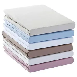 Estella Spannbettlaken Zwirnjersey 6900 90 x 200 - 120 x 220 cm weiß