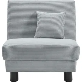 Ell + Ell Sessel Enny Polyester 85 x 85 x 100 cm Blau mit Rollen