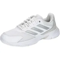 Adidas Courtjam Control 3 Tennisschuh Cloud White / Silver Metallic / Grey One 40 2/3