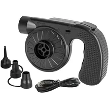 Infactory Akku-Luftpumpe mit 3 Ventil-Aufsätzen und USB-Ladefunktion, 500 l/Min.