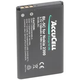 AccuCell Akku passend für Nokia 6600, BL-5C, 1100mAh