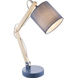 GLOBO Tisch Leuchte Holz Gelenk Wohn Zimmer Beleuchtung Lese Beistell Lampe blau