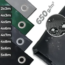 Vendomnia Abdeckplane 4 x 8 m Schwarz