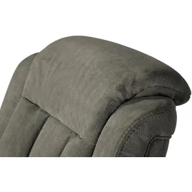 Polstermöbel Oelsa Fernsehsessel Andorra Mikrofaser 87 x 108 x 110 cm Grau mit Rollen