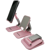 PUTOAHAO Rosa Tablet Ständer,Handyhalter Tisch,Tablet Handy Halter,Halterung,Dock,Ständer für iPad Mini air pro,iPhone 14 13 pro max Plus,Samsung Tab,Surface Pro,Huawei,Xiaomi,Tablet,Smartphone