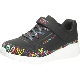 SKECHERS Uno Lite Heart Craze Kinder Schwarz/Mehrfarbig 32