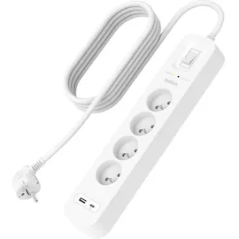 Belkin Steckdosenleiste 2 m Weiß 4 St.
