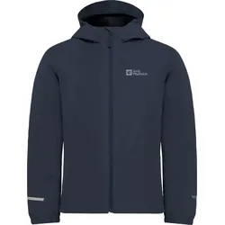 Outdoorjacke JACK WOLFSKIN "FLAZE JACKET K", Kinder, Gr. 128, blau (night, blau), Oberstoff: 100% POLYESTER; Futter 1: 100% POLYESTER ; Futter 2: 100% POLYESTER ; Futter 3: 100% POLYESTER, Jacken