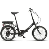 Villette les Vacances, faltbares E-Bike, 6-Gang. 20-Zoll. schwarz