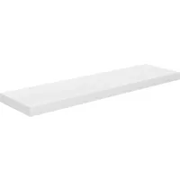 vidaXL Wandregal 90 x 23,5 x 3,8 cm Hochglanz-Weiß