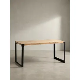 KADIMA DESIGN Esszimmertisch 180 x 90 x 76 cm Akazie beige