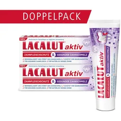 LACALUT aktiv Zahnfleischschutz & Gesunder Zahnschmelz Zahncreme Doppelpack 1 Sparset