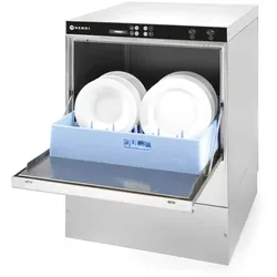 Hendi Gläserspüler K40 mit 230V 6600W elektromechanische Steuerung aus Edelstahl