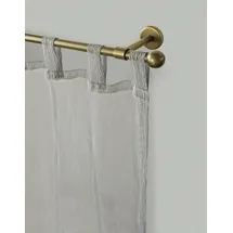 GARESA Gardinenstange Bolti Ø 16mm, 1-läufig, Gold, matt I Stabile Vorhangstange ohne Ringe I Mit Endknopf Kugel I Für mittelschwere Vorhänge I 160cm