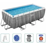 BESTWAY Power Steel Rechteckig 412 x 201 x 122 cm 3202536