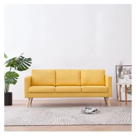 vidaXL 3-Sitzer-Sofa Stoff Gelb