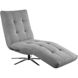 KAWOLA Relaxliege LETICIA Polyester 0 x 0 x 0 cm Grau mit Relax-Funktion