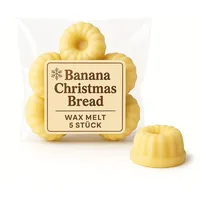 Duftmelt ❥ ❥ Duftwachs 5er Set - Winter & Weihnachts Duftkerzen | Raumduft ❥ ❥ (Banana Christmas Bread)