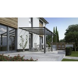 GARDENDREAMS Terrassenüberdachung »Compact Line«, Breite: 424 cm, Dach: Polycarbonat (PC), anthrazitgrau