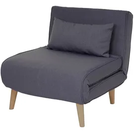 Mendler Schlafsessel HWC-D35 Stoff/Textil 0 x 0 x 0 cm Grau mit Schlaffunktion