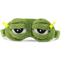 Kinder Schlafmaske niedliche schlafende Augenmaske Plüsch Augenabdeckung Schlafmaske 3d frosch grüne Augenband Rest Eyepatch Eye Blindfold