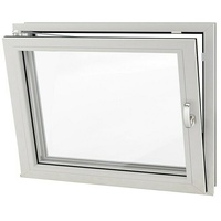 Solid Elements Kellerfenster  (B x H: 100 x 50 cm, DIN Anschlag: Links, Weiß)