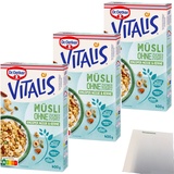 Dr. Oetker Vitalis Müsli Knusper Nüsse und Kerne ohne Zuckerzusatz 3x400g usy