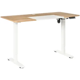 Vinsetto PC-Tisch elektrisch höhenverstellbar, LED-Anzeige