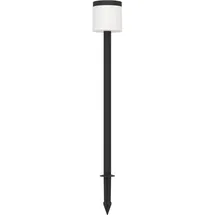 EGLO LED-Solar-Erdspieß Pantete mit Sensor 115 cm x Ø 17,5 cm Schwarz-Weiß