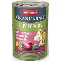 Animonda GranCarno Superfoods Rind + Rote Bete, Brombeeren, Löwenzahn 6 x 400 g
