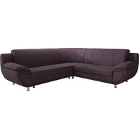 TRENDMANUFAKTUR Ecksofa Rondo II, L-Form, wahlweise mit Federkern, wahlweise mit Bettfunktion braun